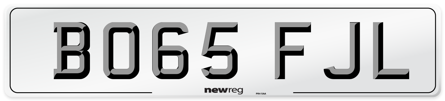 BO65 FJL Number Plate from New Reg